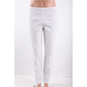 Michael Kors Collection Womens Trousers Skinny Pants Side Zip Sz 4 White NWT